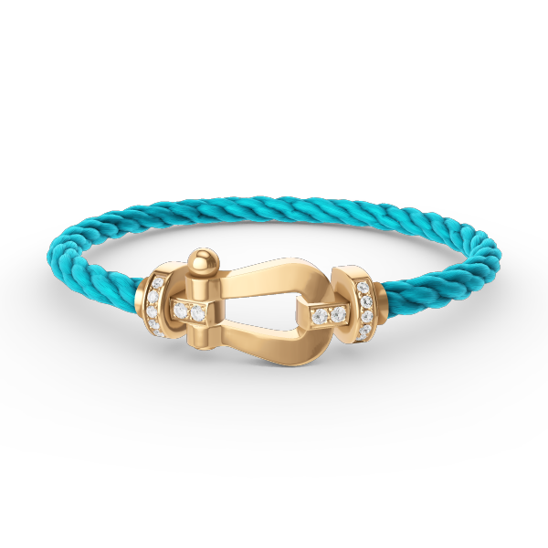 ¡®Veyra Jewelry¡¯FORCE LARGE HORSESHOE HALF DIAMOND BRACELET GOLD