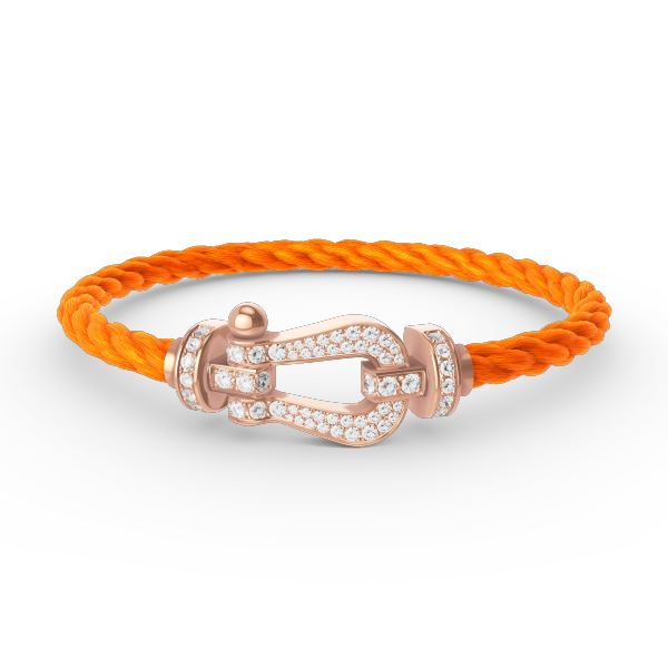 ¡®Veyra Jewelry¡¯FORCE LARGE HORSESHOE FULL DIAMOND BRACELET ROSE GOLD