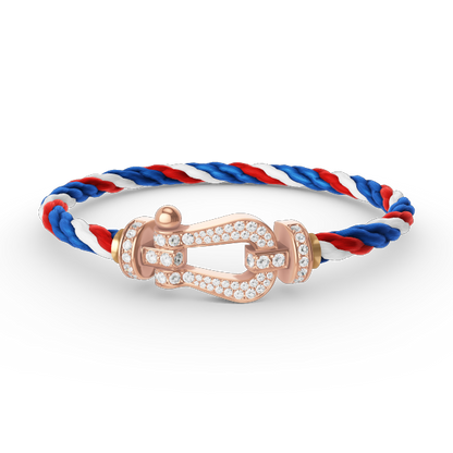 ¡®Veyra Jewelry¡¯FORCE LARGE HORSESHOE FULL DIAMOND BRACELET ROSE GOLD