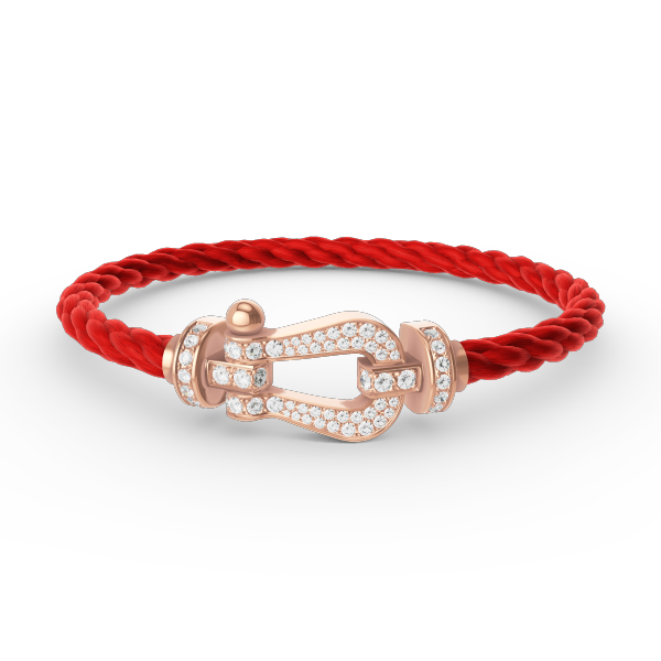 ¡®Veyra Jewelry¡¯FORCE LARGE HORSESHOE FULL DIAMOND BRACELET ROSE GOLD