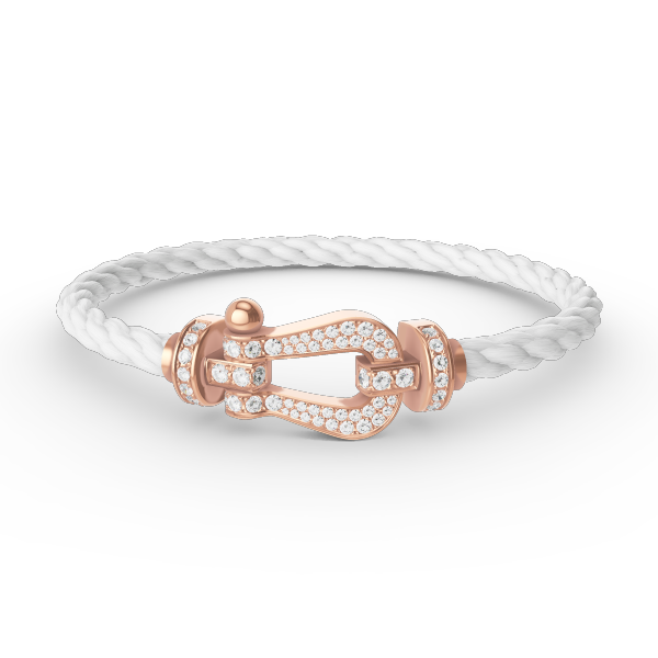 ¡®Veyra Jewelry¡¯FORCE LARGE HORSESHOE FULL DIAMOND BRACELET ROSE GOLD