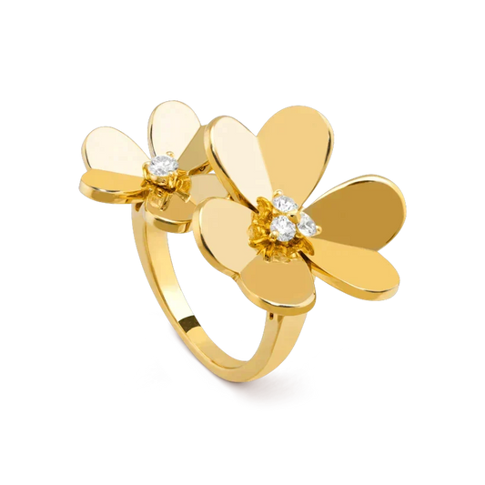 ¡®Veyra Jewelry¡¯CLOVER COMOS GOLD DIAMOND RING