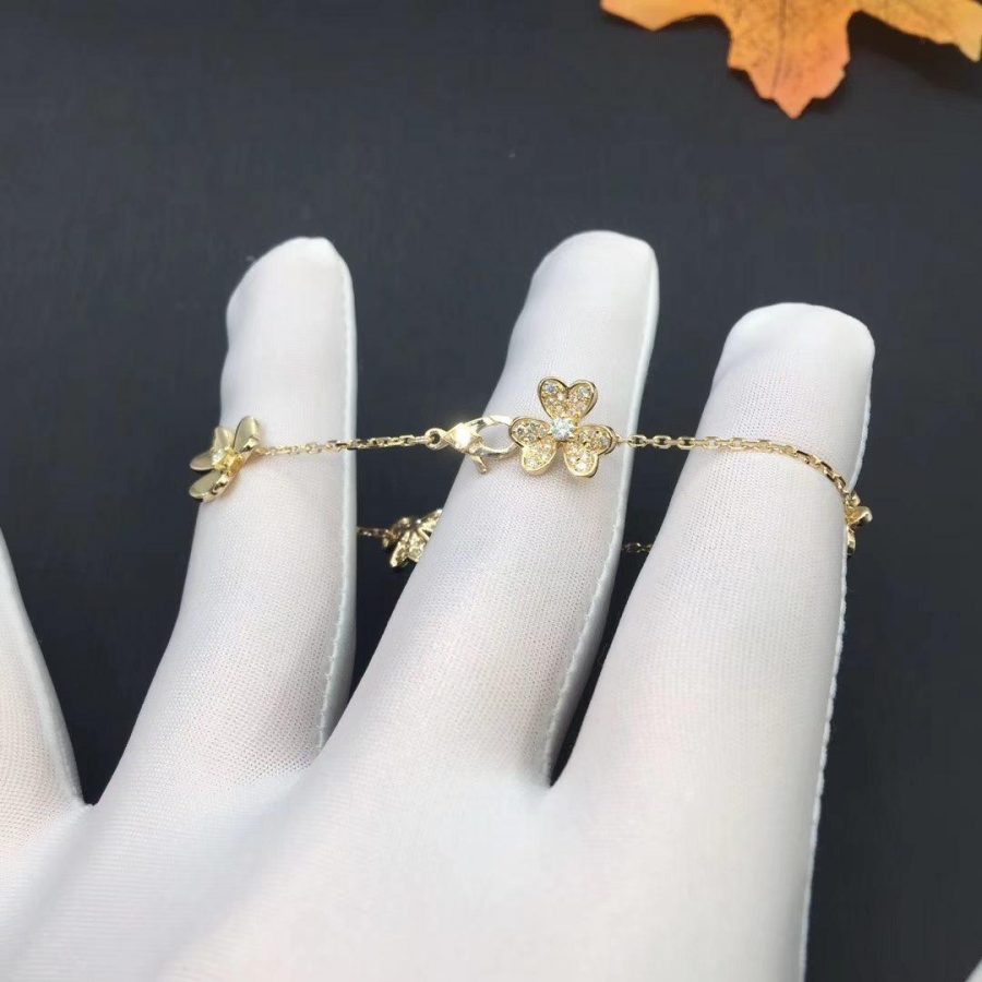 ¡®Veyra Jewelry¡¯FRIVOLE GOLD 5 FLOWERS BRACELET