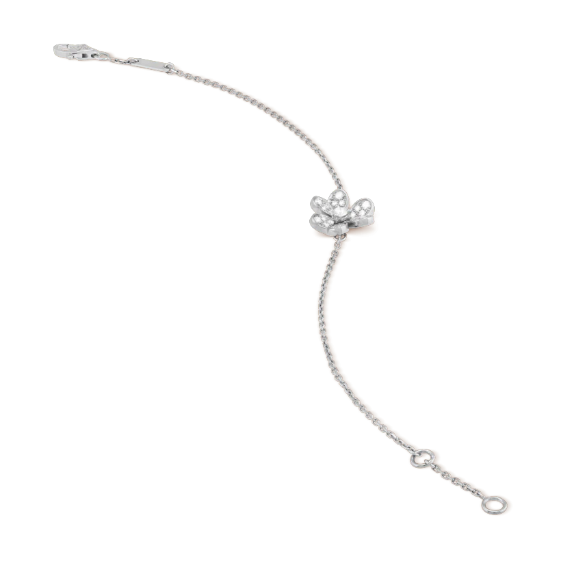 ¡®Veyra Jewelry¡¯FRIVOLE SILVER FLOWER DIAMOND BRACELET