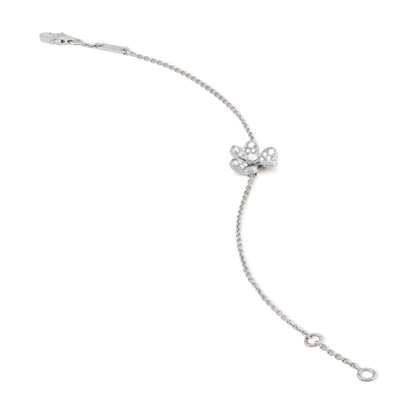 ¡®Veyra Jewelry¡¯FRIVOLE SILVER FLOWER DIAMOND BRACELET