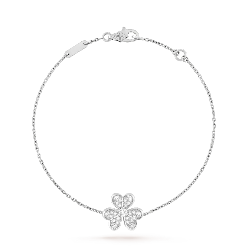 ¡®Veyra Jewelry¡¯FRIVOLE SILVER FLOWER DIAMOND BRACELET