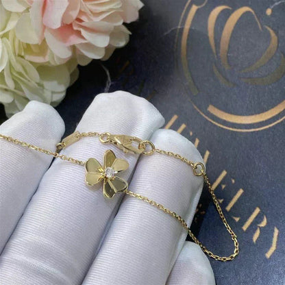 ¡®Veyra Jewelry¡¯FRIVOLE GOLD FLOWER PINK MALACHITE BRACELET