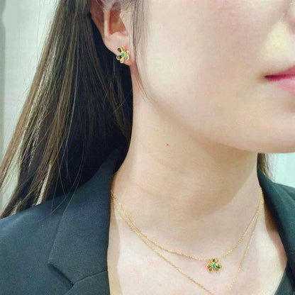 ¡®Veyra Jewelry¡¯FRIVOLE  FLOWER MALACHITE EARRINGS
