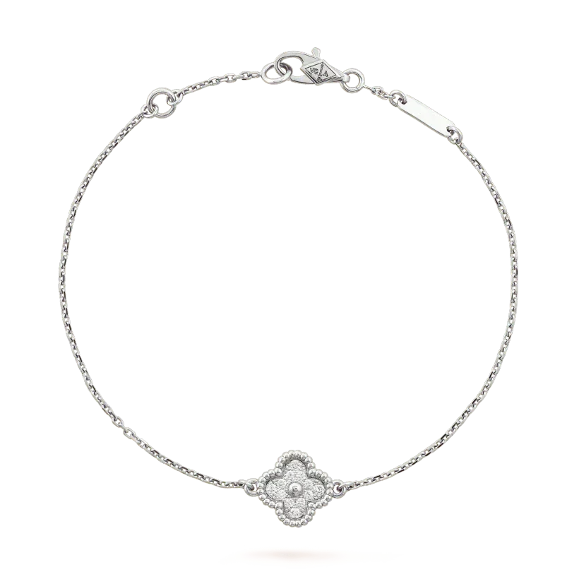 ¡®Veyra Jewelry¡¯CLOVER  SINGLE FLOWER BRACELET SILVER