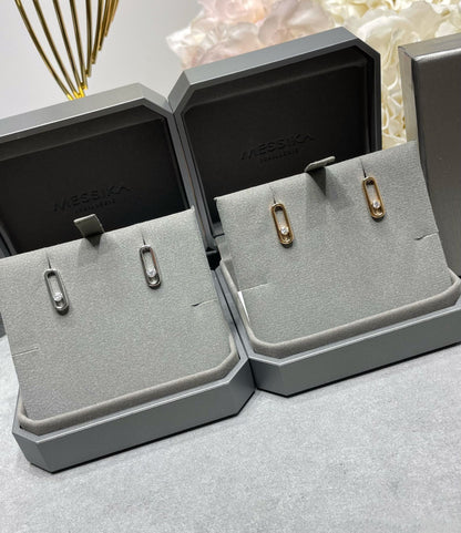 [Veyra Jewelry]MOVE UNO SMALL 1 DIAMOND EARRINGS