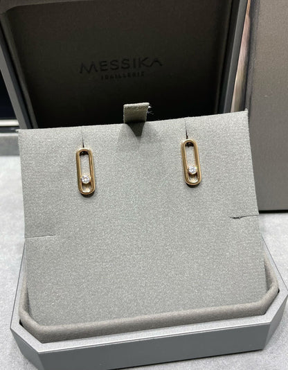 [Veyra Jewelry]MOVE UNO SMALL 1 DIAMOND EARRINGS