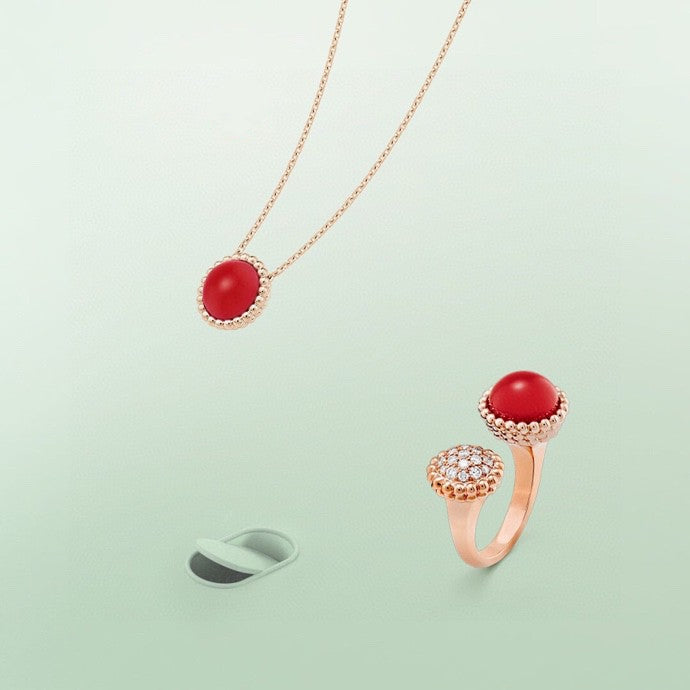 ¡®Veyra Jewelry¡¯PERLEE COULEURS DIAMOND ROSE GOLD BETWEEN THE FINGER RING