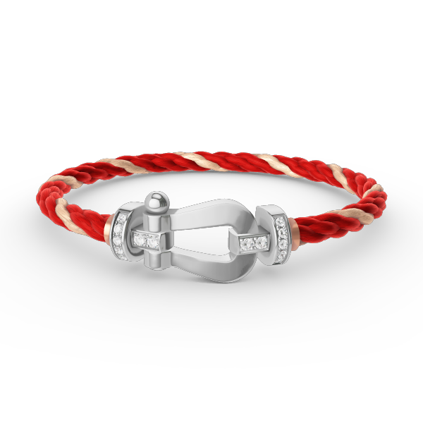 ¡®Veyra Jewelry¡¯FORCE LARGE HORSESHOE HALF DIAMOND BRACELET SILVER