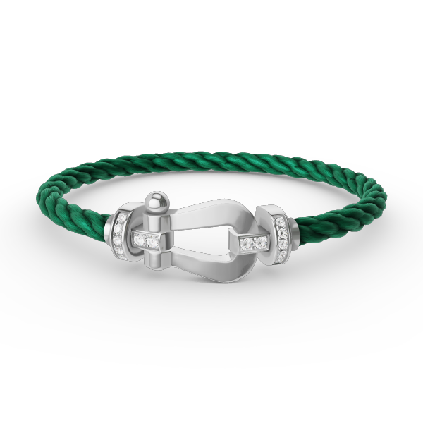 ¡®Veyra Jewelry¡¯FORCE LARGE HORSESHOE HALF DIAMOND BRACELET SILVER