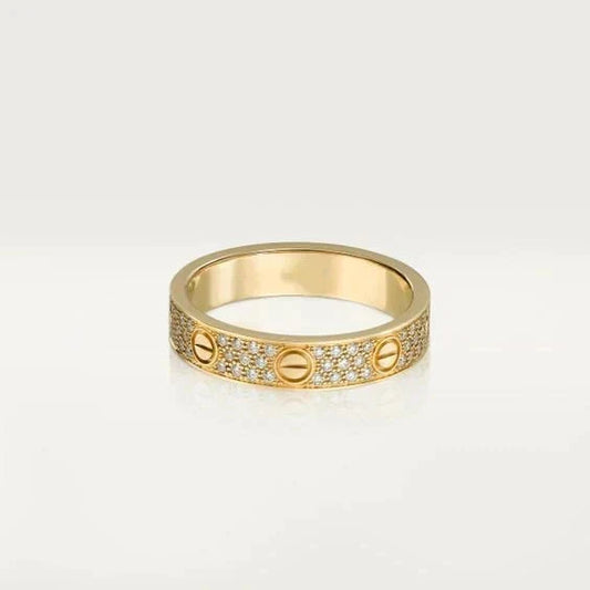 ¡®Veyra Jewelry¡¯LOVE RING 3.6MM DIAMOND PAVED