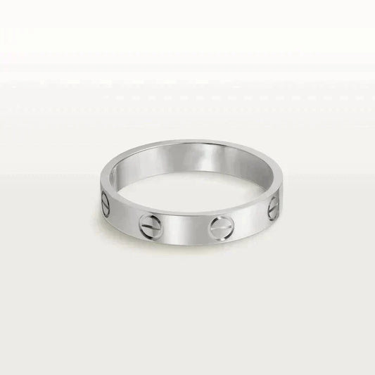 ¡®Veyra Jewelry¡¯LOVE RING 4MM 1 DIAMOND SILVER