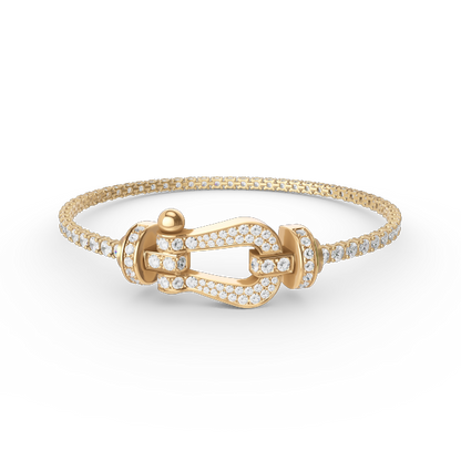 ¡®Veyra Jewelry¡¯FORCE  LARGE HORSESHOE FULL DIAMOND TENNIS BRACELET